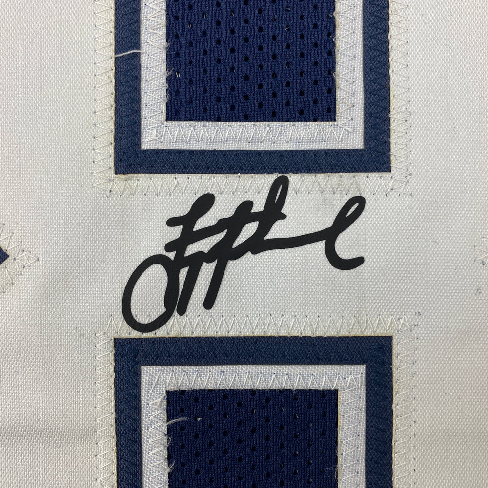 Facsimile Autographed Troy Aikman Dallas Blue Reprint Laser Auto Football Jersey Size Men's XL (ONLINE ORDER ONLY)
