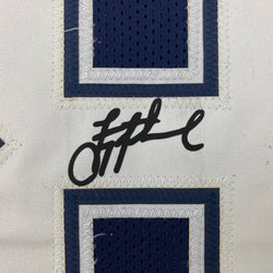 Facsimile Autographed Troy Aikman Dallas Blue Reprint Laser Auto Football Jersey Size Men's XL (ONLINE ORDER ONLY)