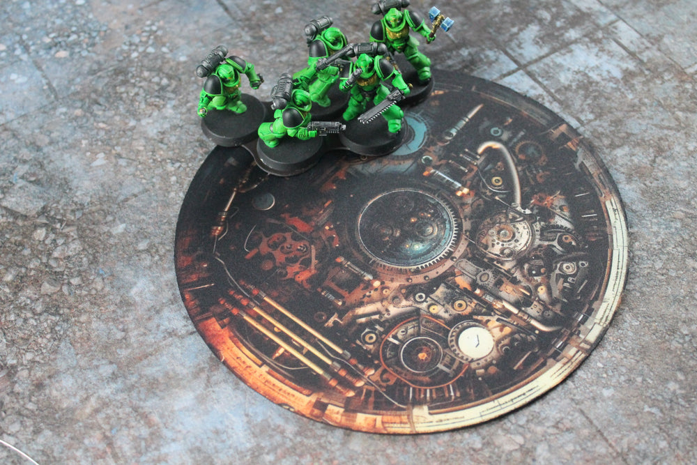 Double Sided 7.57" Neoprene Objective Markers - Hazard Stripes and Gears (Online Order Only)
