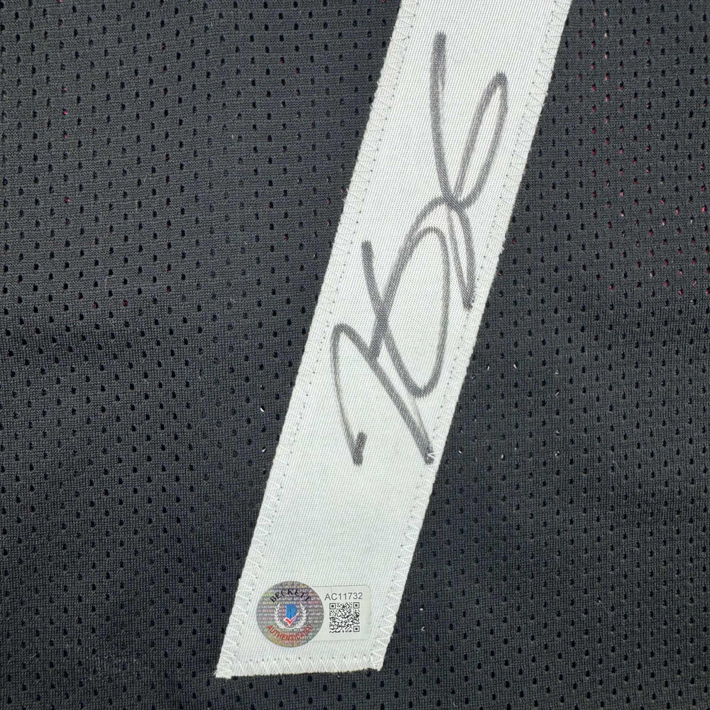 Autographed/Signed Kevin Durant Houston Black Basketball Jersey Beckett BAS COA (ONLINE ORDER ONLY)