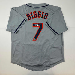 Facsimile Autographed Craig Biggio Houston Grey Reprint Laser Auto Baseball Jersey Size Men's XL (ONLINE ORDER ONLY)