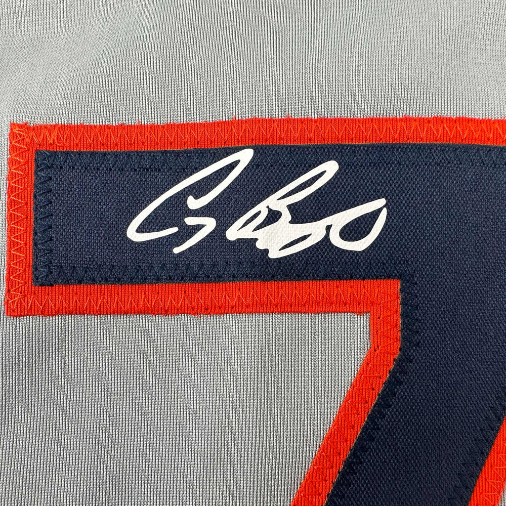 Facsimile Autographed Craig Biggio Houston Grey Reprint Laser Auto Baseball Jersey Size Men's XL (ONLINE ORDER ONLY)