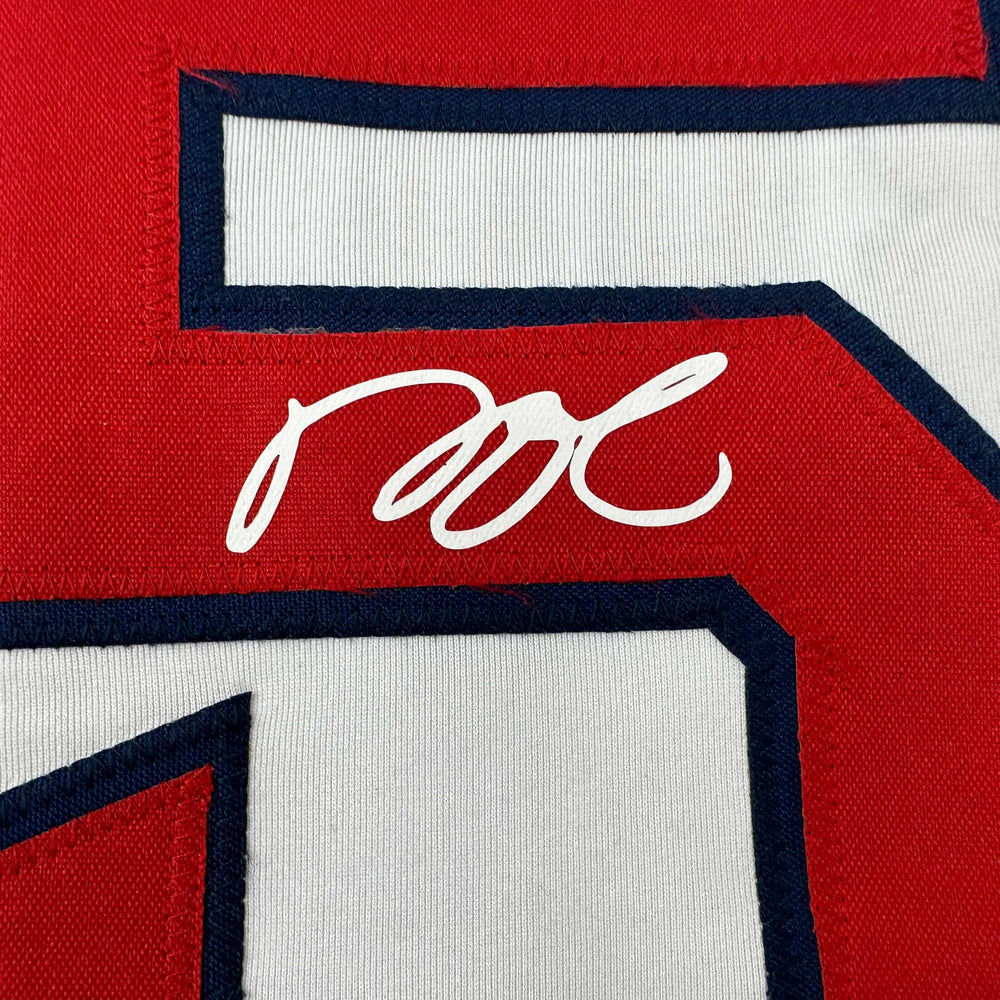 Facsimile Autographed Dustin Pedroia Boston White Reprint Laser Auto Baseball Jersey Size Men's XL (ONLINE ORDER ONLY)