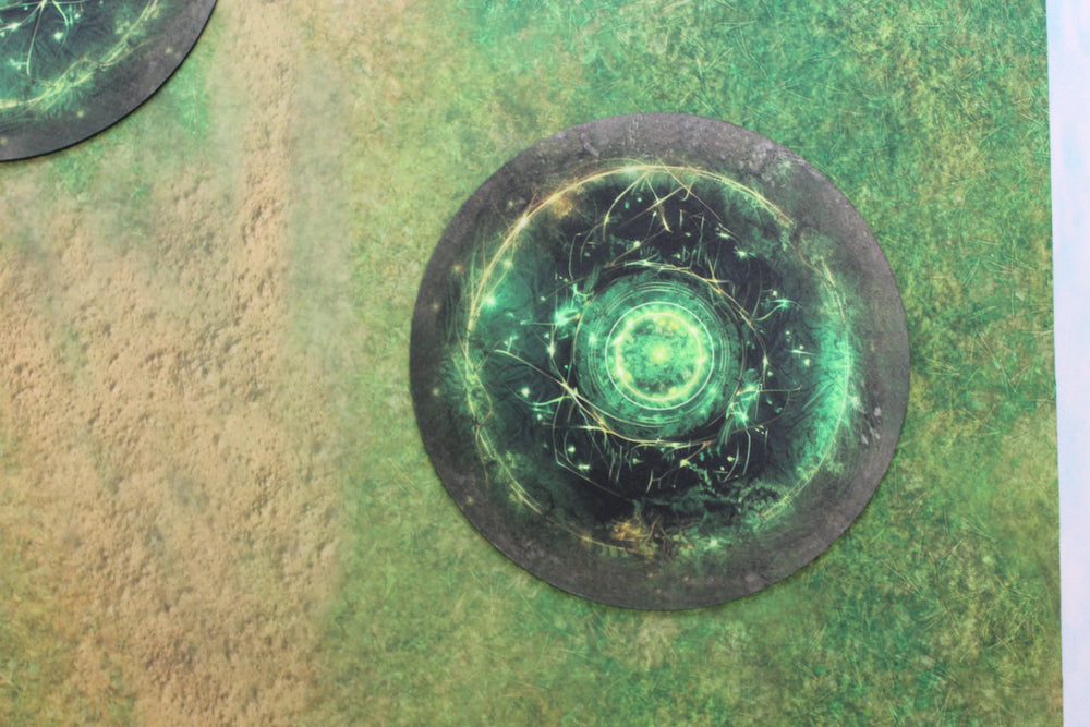 Double Sided 7.57" Neoprene Objective Markers - Green and Purple Energy (Online Order Only)