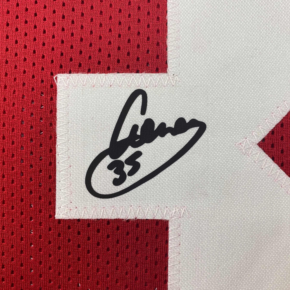 Facsimile Autographed Aeneas Williams Arizona Red Reprint Laser Auto Football Jersey Size Men's XL (ONLINE ORDER ONLY)