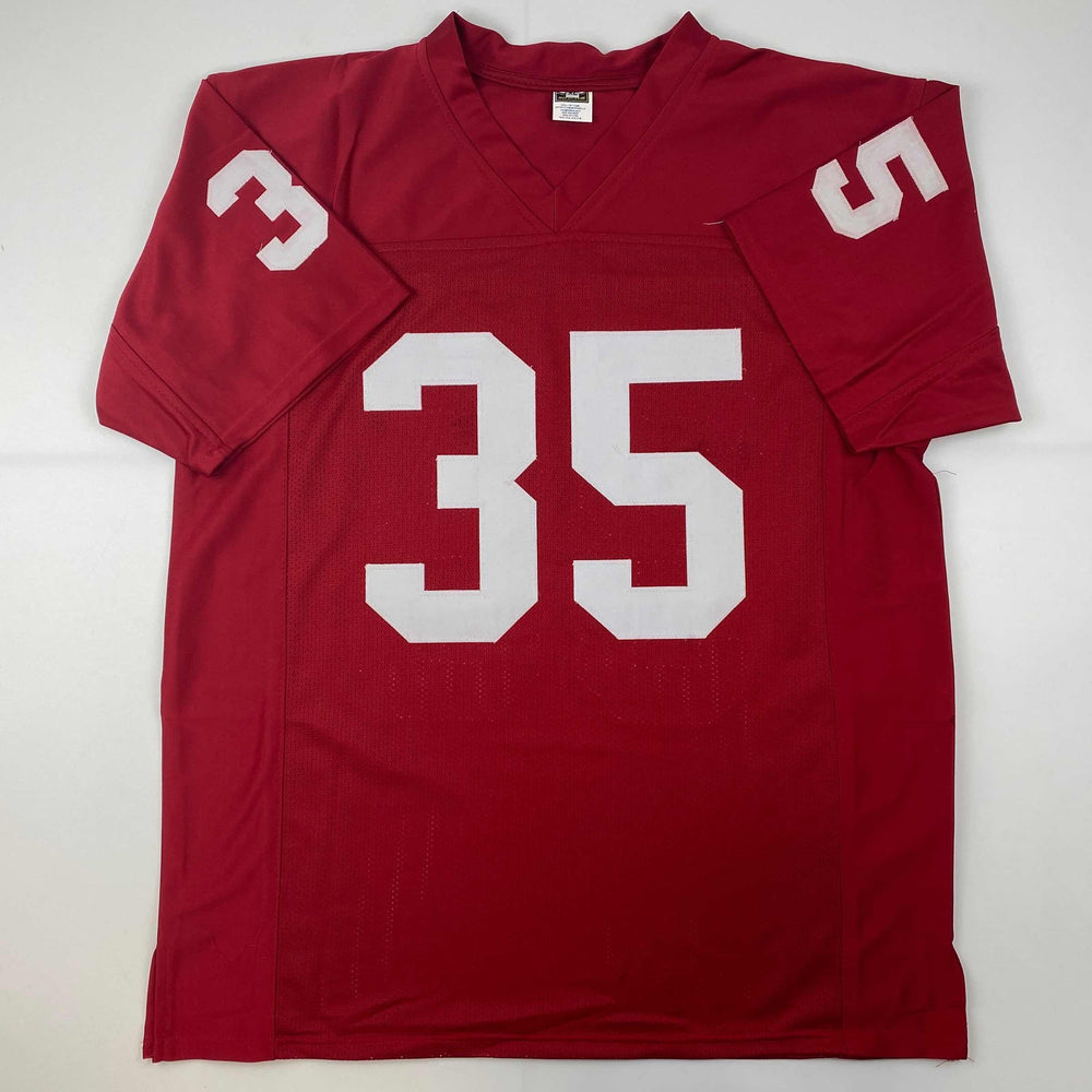 Facsimile Autographed Aeneas Williams Arizona Red Reprint Laser Auto Football Jersey Size Men's XL (ONLINE ORDER ONLY)