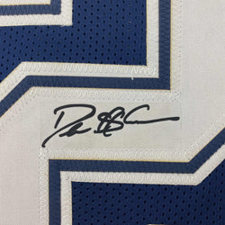 Facsimile Autographed Deion Sanders Dallas Blue Reprint Laser Auto Football Jersey Size Men's XL (ONLINE ORDER ONLY)