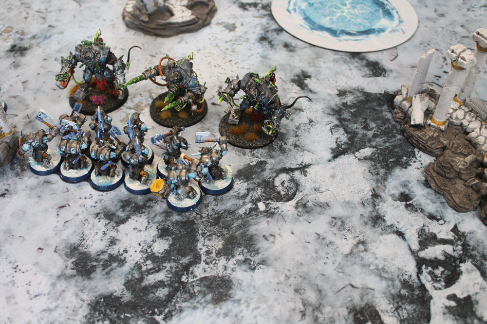 Snowy Tundra | Neoprene Battle Mat with Bag | Baron of Dice (ONLINE ORDER ONLY)