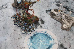 Snowy Tundra | Neoprene Battle Mat with Bag | Baron of Dice (ONLINE ORDER ONLY)