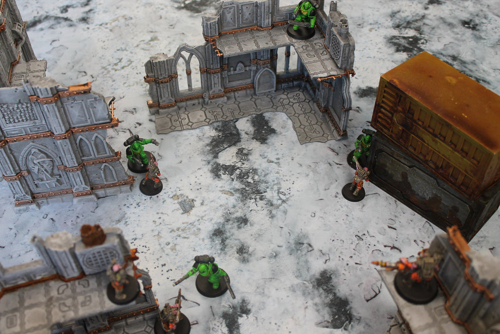 Snowy Tundra | Neoprene Battle Mat with Bag | Baron of Dice (ONLINE ORDER ONLY)
