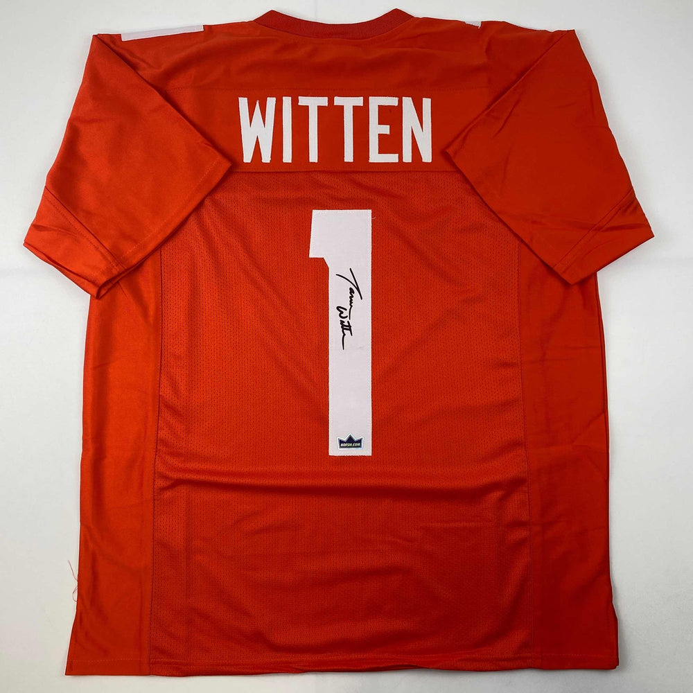 Facsimile Autographed Jason Witten Tennessee Orange Reprint Laser Auto College Football Jersey Size Men's XL (ONLINE ORDER ONLY)