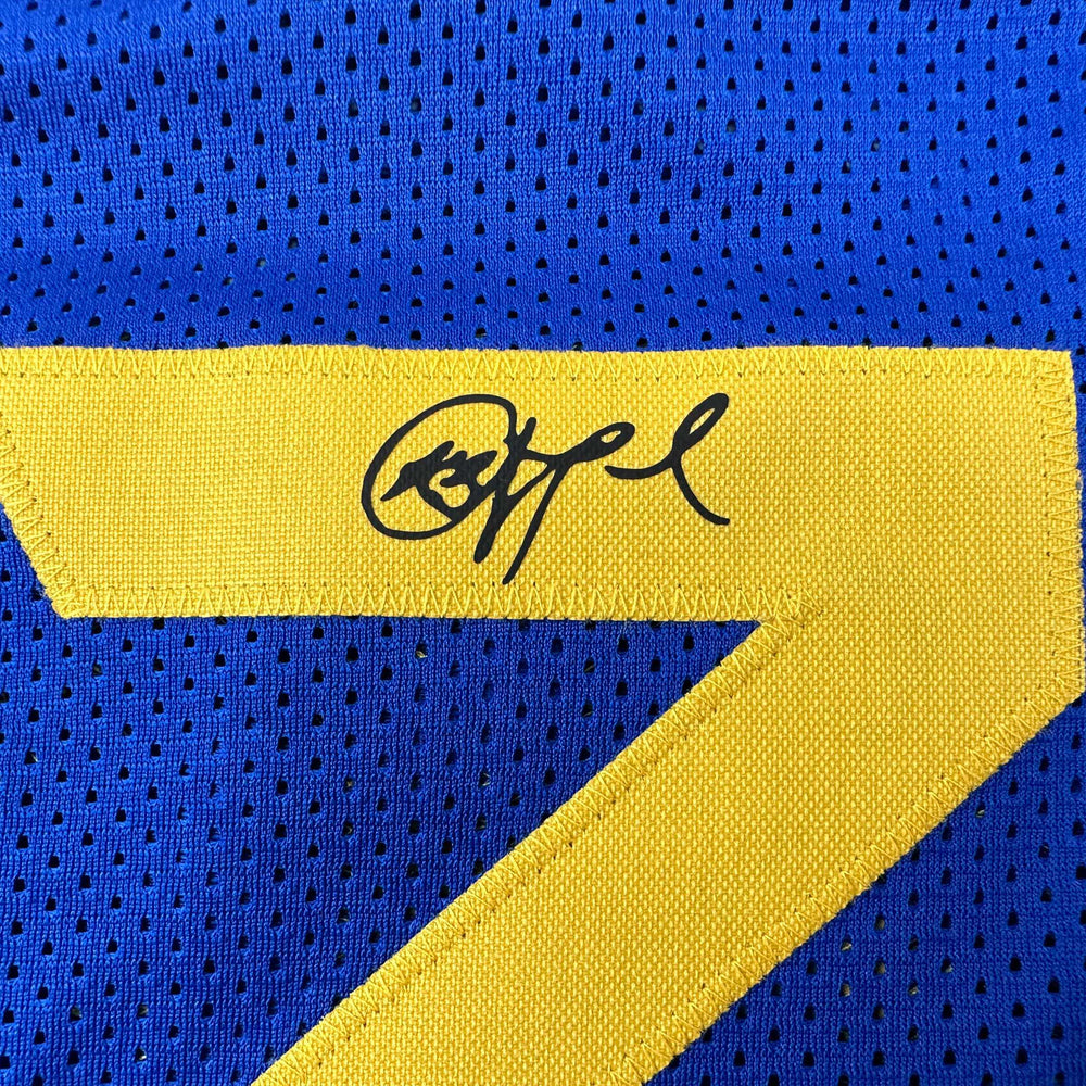 Facsimile Autographed Chris Paul Golden State Blue Reprint Laser Auto Basketball Jersey Size Men's XL (ONLINE ORDER ONLY)