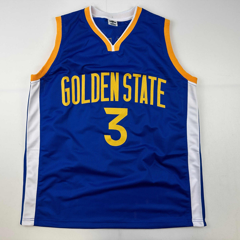 Facsimile Autographed Chris Paul Golden State Blue Reprint Laser Auto Basketball Jersey Size Men's XL (ONLINE ORDER ONLY)