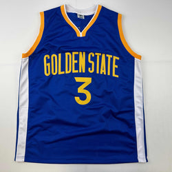 Facsimile Autographed Chris Paul Golden State Blue Reprint Laser Auto Basketball Jersey Size Men's XL (ONLINE ORDER ONLY)