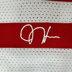 Facsimile Autographed James Harden Houston White Reprint Laser Auto Basketball Jersey Size Men's XL (ONLINE ORDER ONLY)