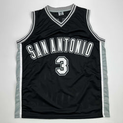 Facsimile Autographed Chris Paul San Antonio Black Reprint Laser Auto Basketball Jersey Size Men's XL (ONLINE ORDER ONLY)