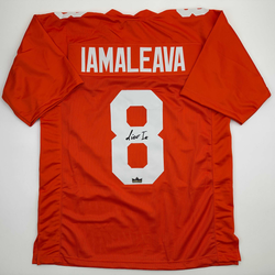 Facsimile Autographed Nico Iamaleava Tennessee Orange Reprint Laser Auto College Football Jersey Size Men's XL (ONLINE ORDER ONLY)