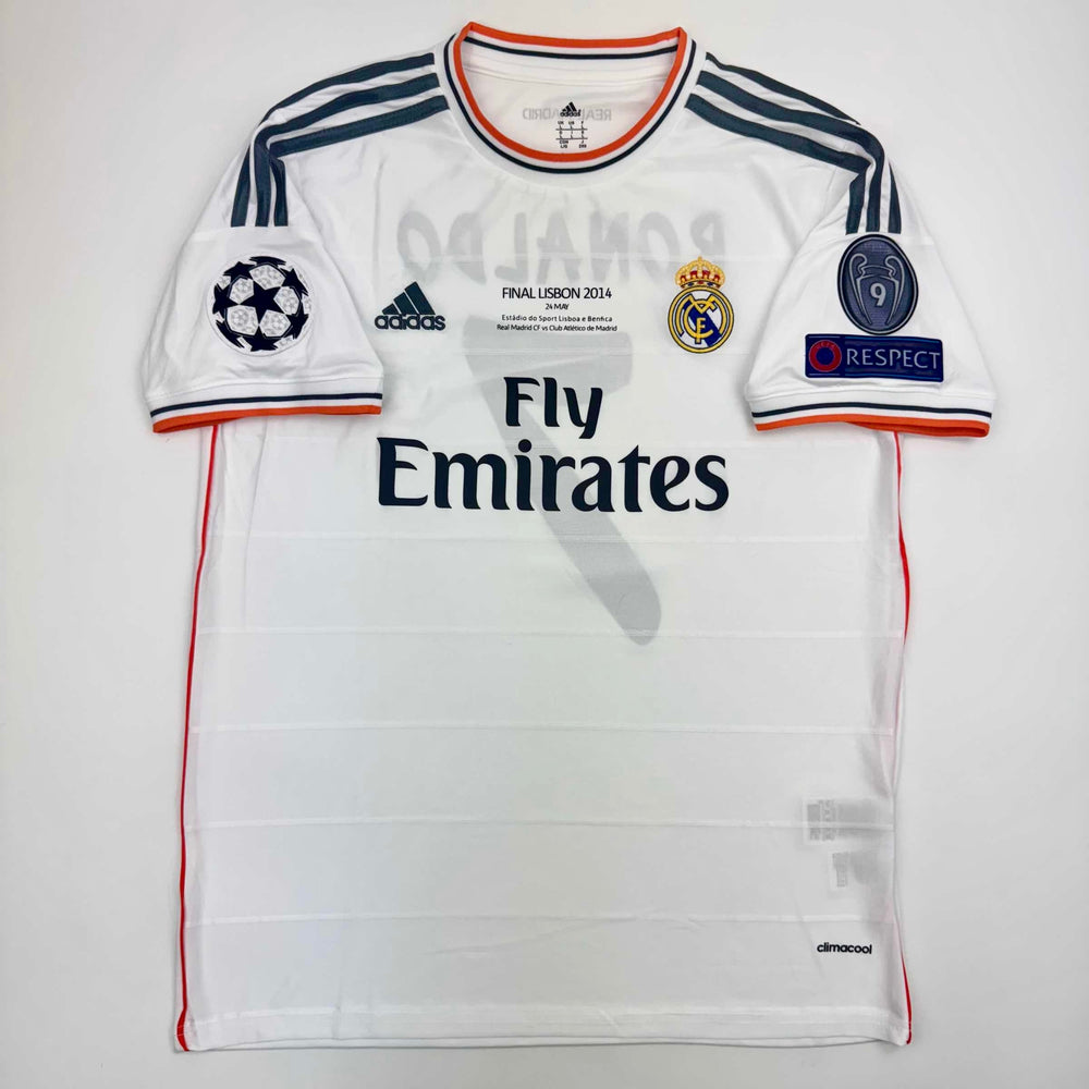 Autographed/Signed Cristiano Ronaldo Real Madrid White Soccer Jersey Beckett BAS COA