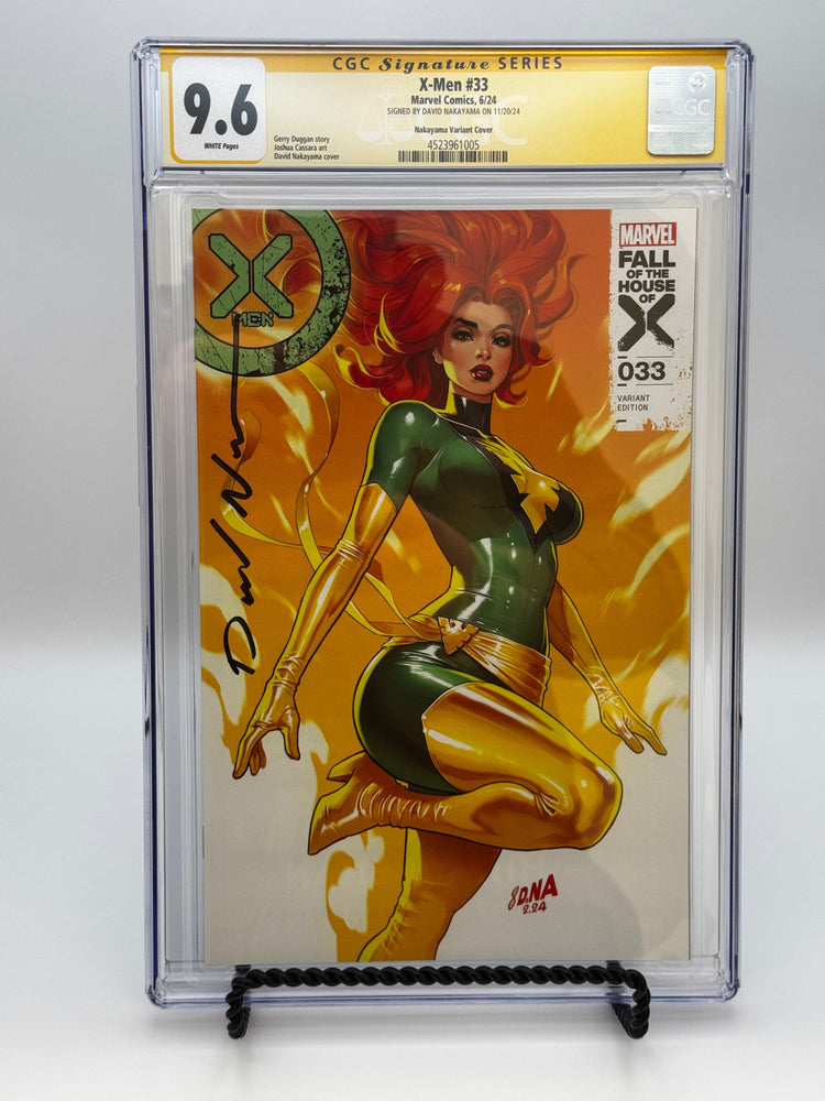 [SIGNED BY DAVID NAKAYAMA] X-MEN #33 [FHX] UNKNOWN COMICS DAVID NAKAYAMA EXCLUSIVE VAR [CGC 9.6 YELLOW LABEL] [IN STOCK] (ONLINE ORDER ONLY)
