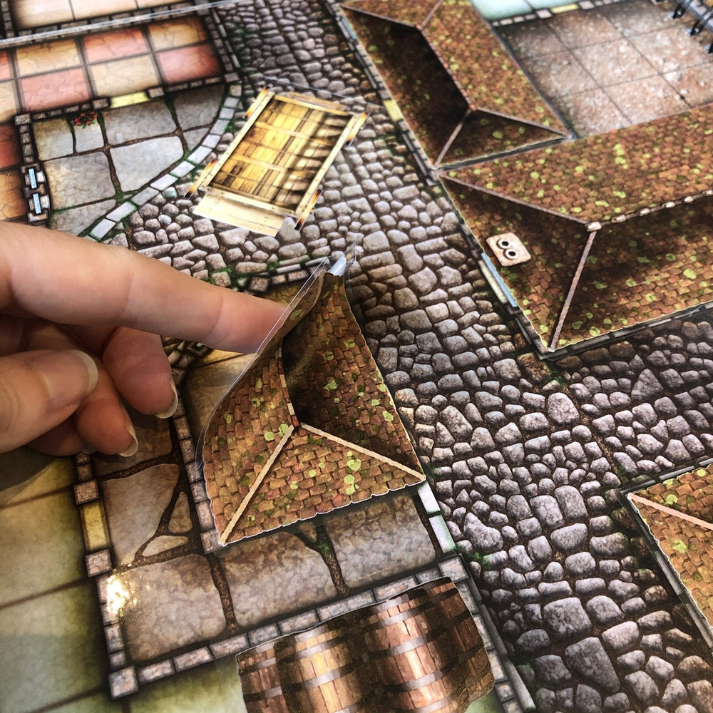 Battle Mats: Add On Scenery - Town Trimmings (ONLINE ORDER ONLY)