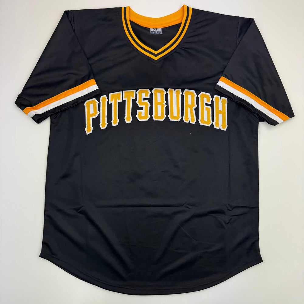 Autographed/Signed Bill Madlock Pittsburgh Black Baseball Jersey JSA COA (ONLINE ORDER ONLY)