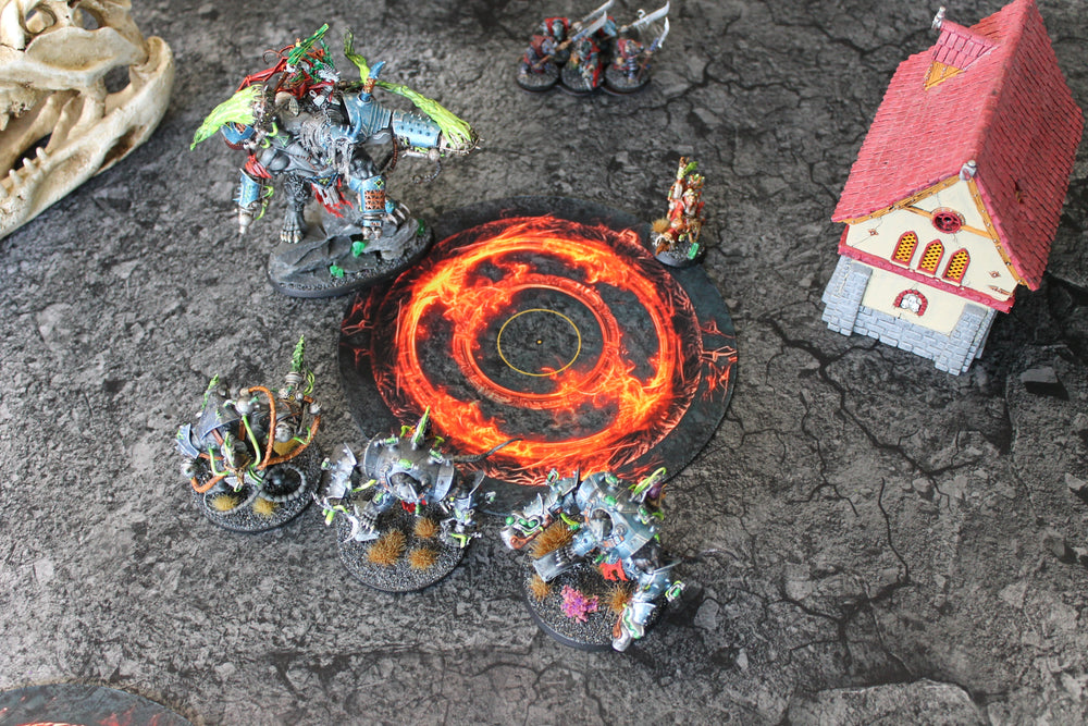 Double Sided Neoprene 7.57" Objective Markers - Green and Flaming Portal (Online Order Only)