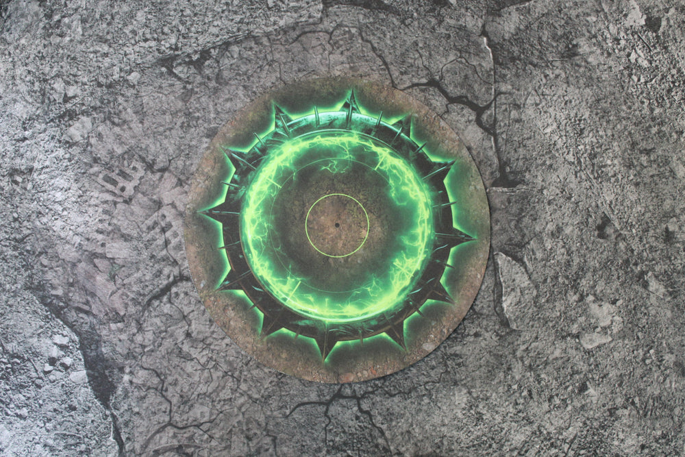 Double Sided Neoprene 7.57" Objective Markers - Green and Flaming Portal (Online Order Only)