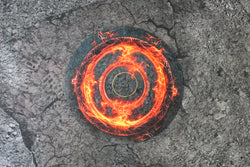 Double Sided Neoprene 7.57" Objective Markers - Green and Flaming Portal (Online Order Only)