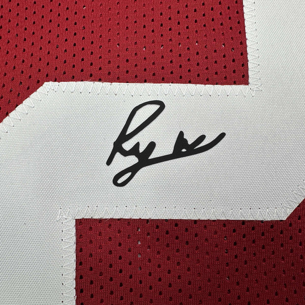 Facsimile Autographed Ryan Williams Alabama Red Reprint Laser Auto College Football Jersey Size Men's XL (ONLINE ORDER ONLY)