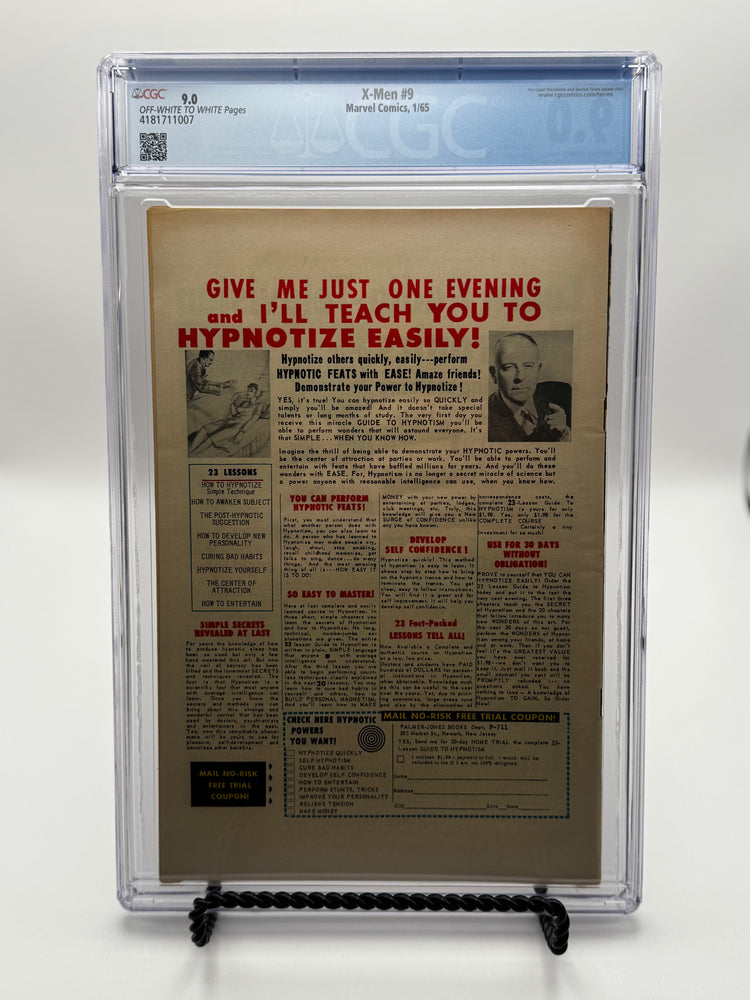 X-Men #9 CGC 9.0 Blue Label 1965 [IN STOCK] (ONLINE ORDER ONLY)