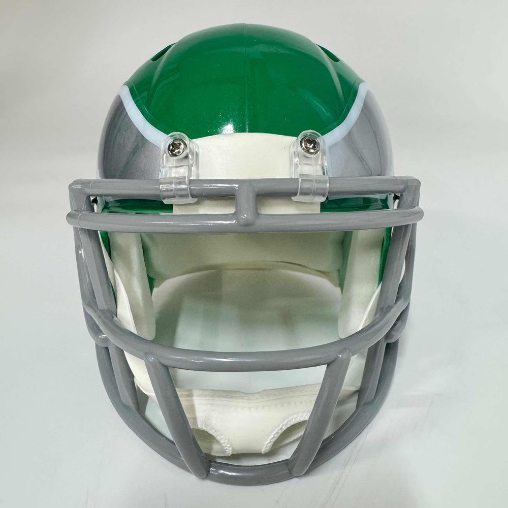 Autographed/Signed Quinyon Mitchell Philadelphia Eagles Kelly Green Mini Football Helmet JSA COA