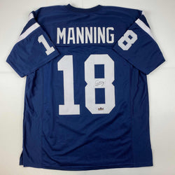 Facsimile Autographed Archie Manning Ole Miss Blue Reprint Laser Auto College Football Jersey Size Men's XL (ONLINE ORDER ONLY)