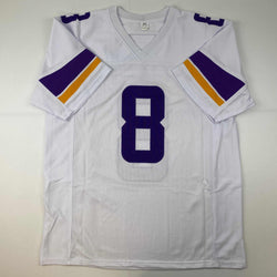 Facsimile Autographed Kirk Cousins Minnesota White Reprint Laser Auto Football Jersey Size Men's XL (ONLINE ORDER ONLY)