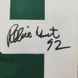 Facsimile Autographed Reggie White Green Bay Green Reprint Laser Auto Football Jersey Size Men's XL (ONLINE ORDER ONLY)