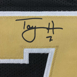 Facsimile Autographed Taysom Hill New Orleans Black Reprint Laser Auto Football Jersey Size Men's XL (ONLINE ORDER ONLY)