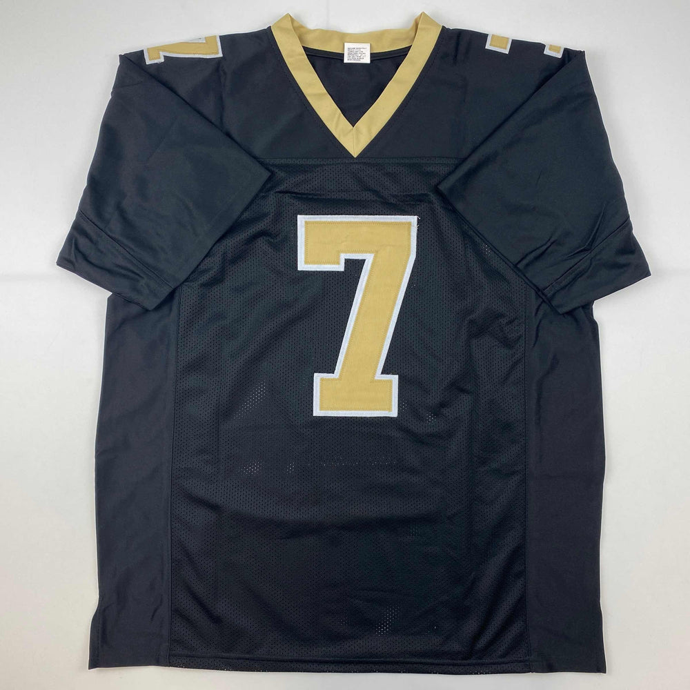 Facsimile Autographed Taysom Hill New Orleans Black Reprint Laser Auto Football Jersey Size Men's XL (ONLINE ORDER ONLY)
