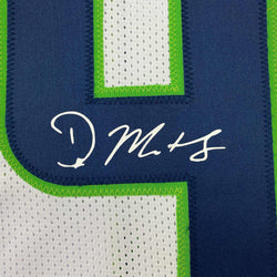 Facsimile Autographed D.K. DK Metcalf Seattle White Reprint Laser Auto Football Jersey Size Men's XL (ONLINE ORDER ONLY)