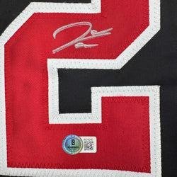 Autographed/Signed James Wood Washington Black Baseball Jersey Beckett BAS COA (ONLINE ORDER ONLY)