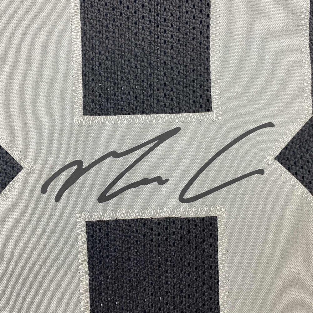 Facsimile Autographed Maxx Crosby Oakland Las Vegas Black Reprint Laser Auto Football Jersey Size Men's XL (ONLINE ORDER ONLY)