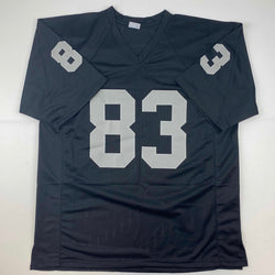 Facsimile Autographed Darren Waller Oakland Las Vegas Black Reprint Laser Auto Football Jersey Size Men's XL (ONLINE ORDER ONLY)