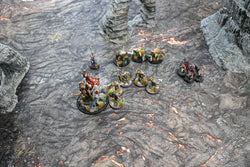 Lava Flow | Neoprene Battle Mat with Bag | Baron of Dice (ONLINE ORDER ONLY)