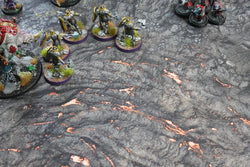 Lava Flow | Neoprene Battle Mat with Bag | Baron of Dice (ONLINE ORDER ONLY)