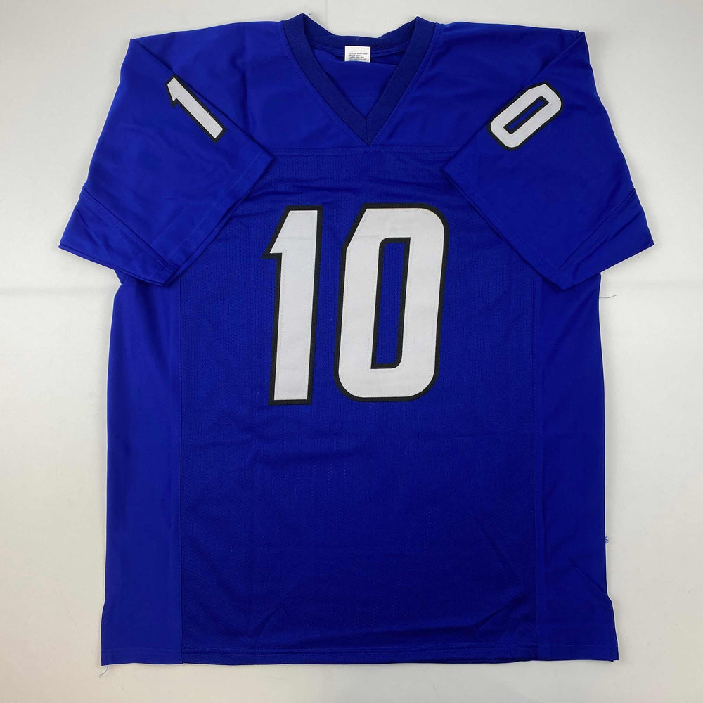 Facsimile Autographed Jimmy Garoppolo Eastern Illinois Blue Reprint Laser Auto College Football Jersey Size Men's XL (ONLINE ORDER ONLY)