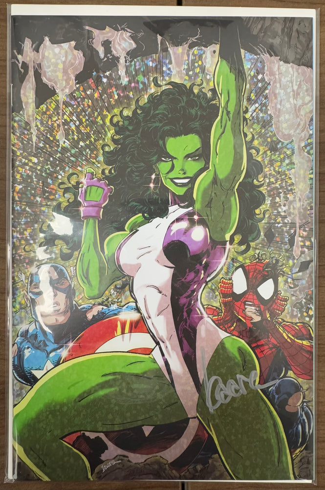 [Signed by Kaare Andrews] SENSATIONAL SHE-HULK #1 UNKNOWN COMICS KAARE ANDREWS EXCLUSIVE VIRGIN VAR [IN STOCK] (ONLINE ORDER ONLY)