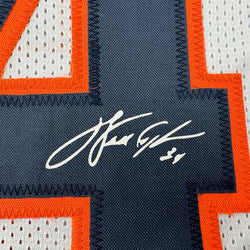 Facsimile Autographed Walter Payton Chicago White Reprint Laser Auto Football Jersey Size Men's XL (ONLINE ORDER ONLY)
