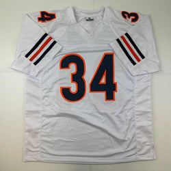Facsimile Autographed Walter Payton Chicago White Reprint Laser Auto Football Jersey Size Men's XL (ONLINE ORDER ONLY)