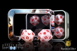 Infinity: PanOceania - Kestrel Colonial Force - Official Dice Set (ONLINE ORDER ONLY)