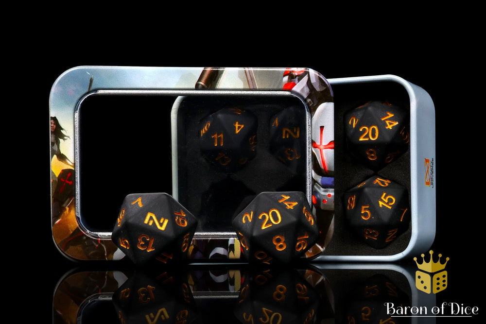 Infinity: N5 Matte w/ Gold - Official Dice Set (ONLINE ORDER ONLY)