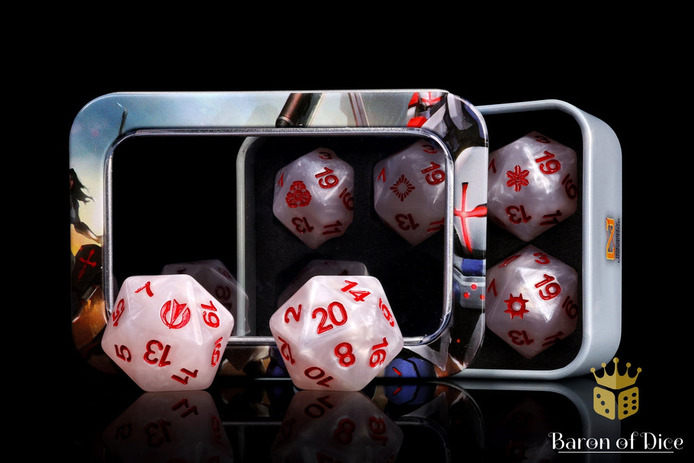 Infinity: JSA - Shindenbutai Sectorial | White - Official Dice Set (ONLINE ORDER ONLY)