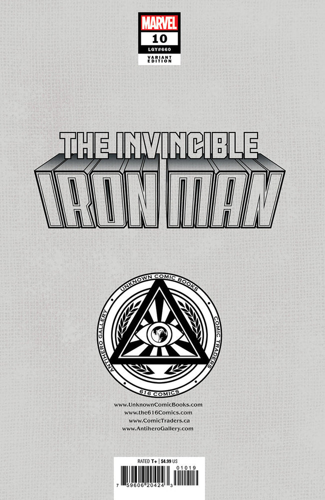 [Signed by Nathan Szerdy] INVINCIBLE IRON MAN #10 [FALL] UNKNOWN COMICS NATHAN SZERDY EXCLUSIVE VIRGIN VAR [IN STOCK] (ONLINE ORDER ONLY)